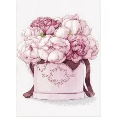 Oven Gentle Peonies Cross Stitch Kit