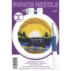 Design Works&trade; Round Sunrise Punch Needle Kit