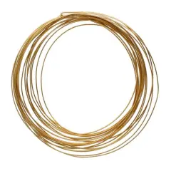 The Beadsmith&reg; Wire Elements&trade; 21 Gauge Tarnish Resistant Half Round Soft Temper Wire, 4yd. Gold