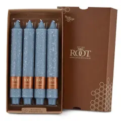 Root Candles 9" Unscented Timberline&trade; Collenette Taper Candles, 4ct. Williamsburg Blue