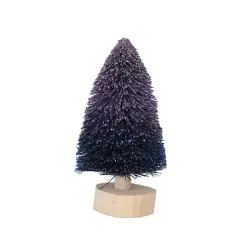 Hello Honey&reg; 6" Purple Bottle Brush Tree with Wood Base