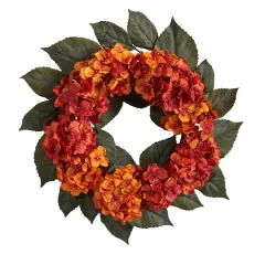 20" Autumn Hydrangea Wreath
