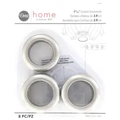 Dritz&reg; Home 1.562" Curtain Grommets, 8ct. Pewter