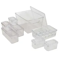Kitchen Details Clear 8 Piece Refrigerator Organizer Set