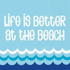 JAM Paper Life is Better Cocktail Napkins, 40ct.