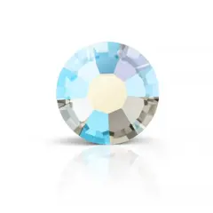 Preciosa MAXIMA SS16 Aurora Borealis Flatback Czech Crystals, 144ct. Black Diamond AB