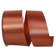 JAM Paper 1.875" x 50yd. Single Face Satin Allure Ribbon Light Brown