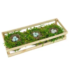 17" Triple Nest with Eggs Centerpiece