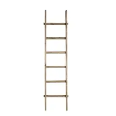 Hello Honey&reg; 6ft. Decorative 6-Rung Rustic Wood Ladder