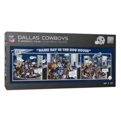 NFL Game Day in the Dog House 1,000 Piece Puzzle Dallas Cowboys