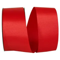 The Ribbon Roll 2.25" x 50yd. Grosgrain Allure Solid Ribbon Red