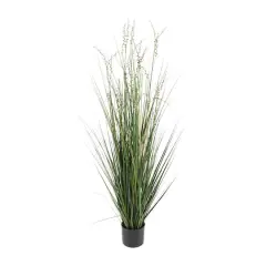 5ft. Potted Green Onion Grass & String of Pearl Artificial Plant