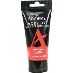 Grumbacher&reg; Academy&reg; Acrylic, 2.5oz. C095P Grumbacher Red