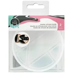 Color Pour Resin Coasters Silicone Molds, 2ct.