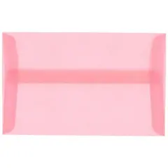 JAM Paper A10 Translucent Vellum Invitation Envelopes, 25ct. Blush Pink
