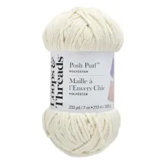 Posh Purl&trade; Yarn by Loops & Threads&reg; Vanilla