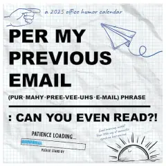 TF Publishing 2025 Per My Previous Email Mini Calendar