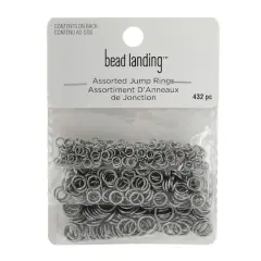 Assorted Jump Rings by Bead Landing&trade; Oxidized Silver