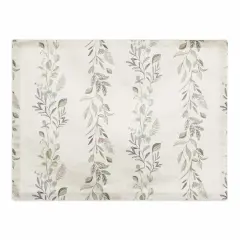 Vines Cotton Twill Placemat White