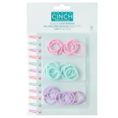 We R Memory Keepers&reg; Cinch Pink, Lilac & Blue Plastic Loop Binding, 24ct.