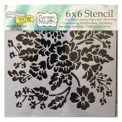 The Crafter's Workshop Growing Wild Stencil, 6'' x 6''