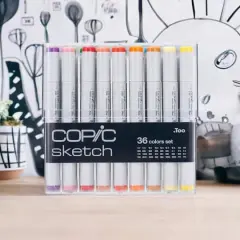 Copic&reg; Basic 36 Color Sketch Marker Set