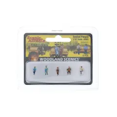 Woodland Scenics&reg; 1/16" Seated People Scale Figures