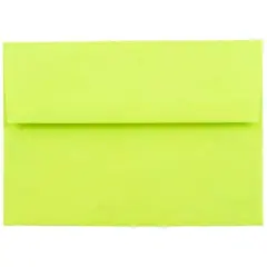 JAM Paper A6 Colored Invitation Envelopes, 50ct. Ultra Lime Green