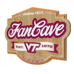 NCAA Fan Cave Sign Virginia Tech Hokies