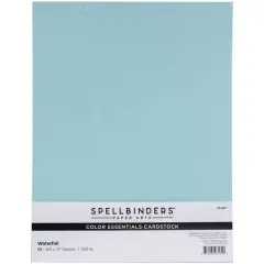 Spellbinders&reg; Color Essentials 8.5" x 11" Cardstock, 10 Sheets Waterfall