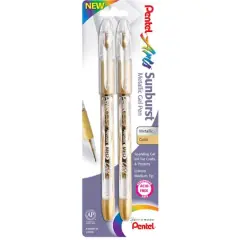 Pentel&reg; Sunburst&trade; Metallic Gold Gel Pen, 2ct.