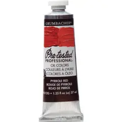 Grumbacher&reg; Pre-Tested Professional&reg; Oil Color Paint, 37mL Pyrrole Red