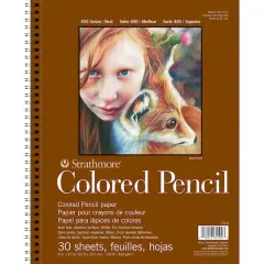 Strathmore Colored Pencil Pad, 400 Series, 30 Sheets, 9" x 12"