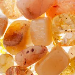 John Bead Earth's Jewels Natural Stone Bead Assortment, 100g Dyed Yellow Jade/Quartz/Jasper