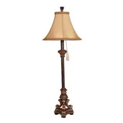 31" Antique Bronze Polystone Tuscan Buffet Lamp