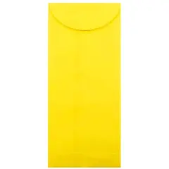 JAM Paper 4.75" x 11" Brite Hue Yellow Policy Business Envelopes, 25ct.