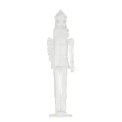 Hello Honey&reg; 11.25" Clear Acrylic Nutcracker Figurine