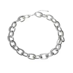 20" Rhodium-Colored Chunky Chain Necklace by Bead Landing&trade;