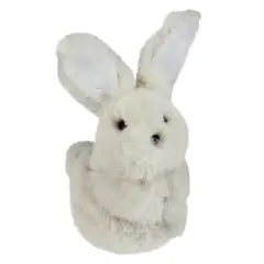 5" Beige Plush Standing Easter Bunny Figure
