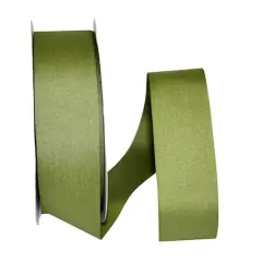 The Ribbon Roll 1.5" x 50yd. Soliterra Taffeta Solid Ribbon Moss