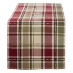 Homespun Plaid Table Runner 13" x 108"