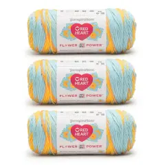 3 Pack Red Heart&reg; All In One Flower Power&trade; Yarn Marigold