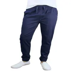 Galaxy By Harvic Slim Fit Basic Stretch Twill Men's Joggers Navy