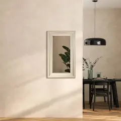 Head West 29.5" Traditional Brushed Nickel Framed Wall Vanity Mirror