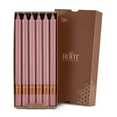 Root Candles Arista&trade; 12" Smooth Taper Candles, 12ct. Dusty Rose