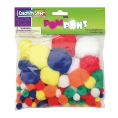 Creativity Street&reg; Colorful Pom Pons, 100ct.