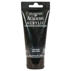 Grumbacher&reg; Academy&reg; Acrylic, 2.5oz. C115P Ivory Black