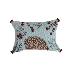 Hello Honey&reg; 20" x 14" Cotton Lumbar Hedgehog Pillow