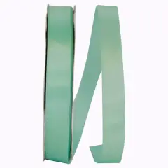JAM Paper 7/8" x 100yd. Satin Single Face Ribbon Aqua