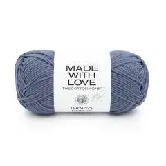 Lion Brand&reg; Tom Daley Made with Love&trade; The Cottony One&trade; Yarn Indigo For It